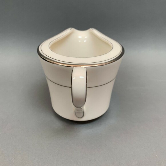 Noritake Ivory China Champlain 7553 Creamer Japan Platinum Trim - Picture 5 of 8